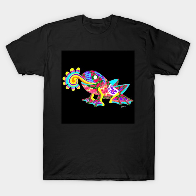 crazy love frog ecopop mexican rana art T-Shirt by jorge_lebeau